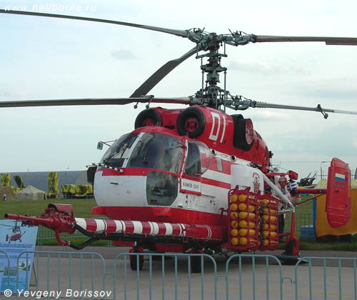 Ka-32A Fire Fighter. Note new sets of compressed air 