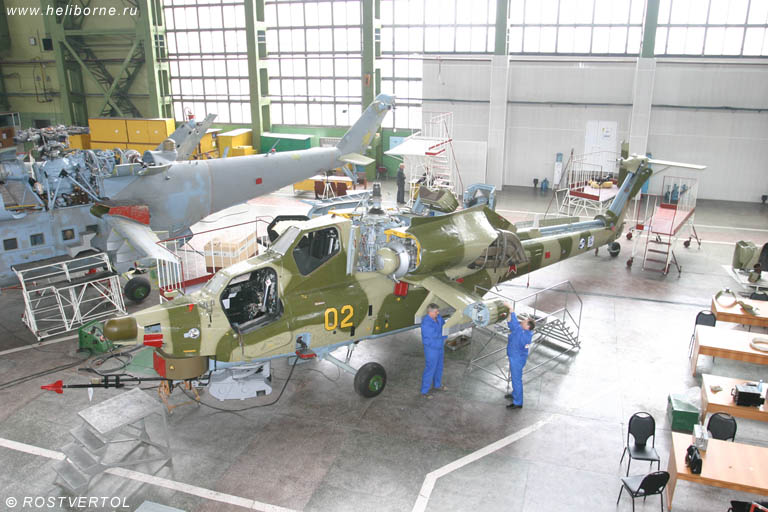 Участок сборки и изготовления элементов хвостовой балки вертолёта МИ-26